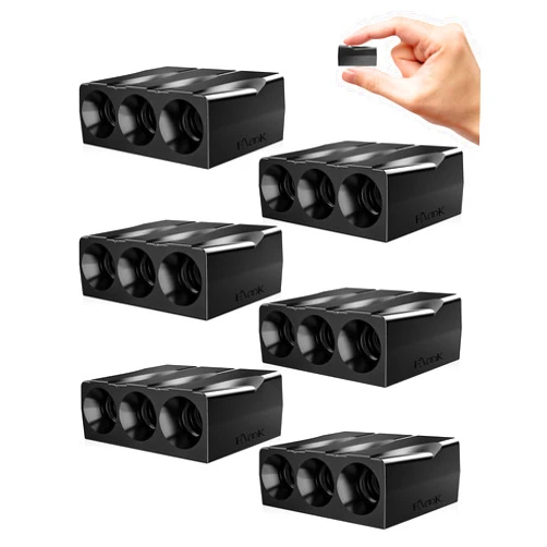 Elook Upgraded Deer Whistles for Car, Deer Horn for Car, Save Deer Whistle for Vehicles, Trunks, Motorcycle, Three-Horn, 6 Pack (Patented Product) Automotive Safety Kits