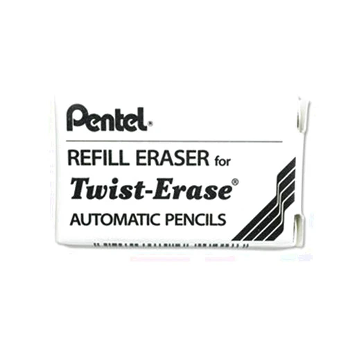 Pentel : Mechanical Pencil Eraser Refills, E10, Three Per Tube -:- Sold as 1 PK