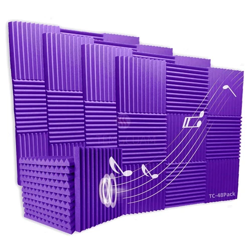 Temgcuam 72 Pack Sound Proof Foam Panels | Acoustic Panels Self-Adhesive | 1