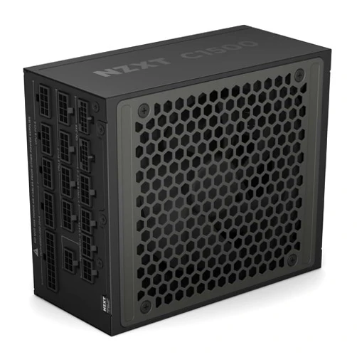NZXT C1500 Platinum ATX 3.1 | Fully Modular Low-Noise PC Gaming Power Supply | 1500 Watts | 80 Plus Platinum| Dual 12V-2x6 Connectors | Zero Fan Mode | 100% Japanese Capacitors | Black