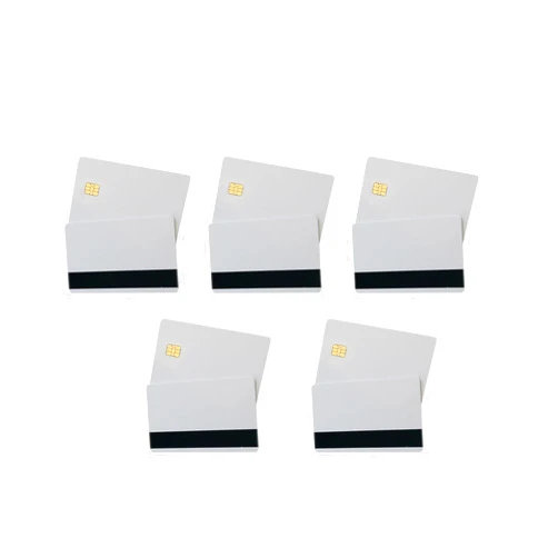 WANSUPYIN 2023 10* Blank Smart Card Sle4442 Chip with Magnetic Strip Hico 3 Track Inkjet PVC Accessory