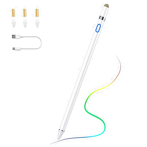 TiMOVO Stylus Pen for iPad 11th/10th/9th/8th/7th Generation, 20Hrs Work Palm Rejection iPad Pen Compatible with iPad Air 11