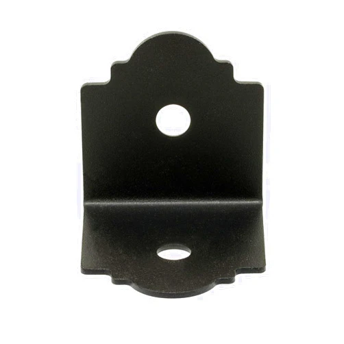 Simpson Strong-Tie Simpson Strong Tie Simpson Outdoor Accents APA4-12 4X ZMAX Galvanized Steel Black Powder-Coat 90° Angle (12-Case)