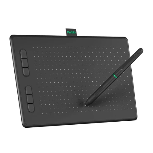 Parblo Drawing Tablet N10B,10x6inch Graphics Drawing Tablet with Battery-Free Pen P08,6 Customizable Express Keys,Compatible with Windows,Mac,Android,Chromebook