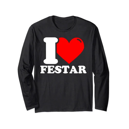 I heart festar first name I love festar given name Long Sleeve T-Shirt
