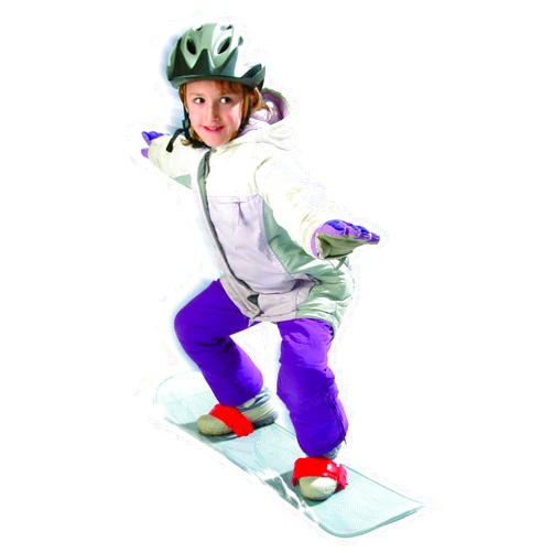 Emsco Group ESP 107 cm Suprahero Snowboard - Starter Board with Adjustable Wrap Bindings - Silver