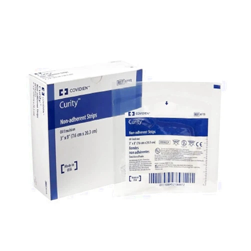 Covidien 6113 Curity Non-Adherent Strips, Oil Emulsion, 3