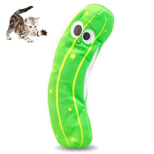 Pet Craft Supply Wiggle Pickle and Shimmy Shark Flipper Flopper Interactive Electric Realistic Flopping Wiggling Moving Fish Potent Catnip and Silvervine Cat Toy, Multi (8727)for All Breed Sizes.