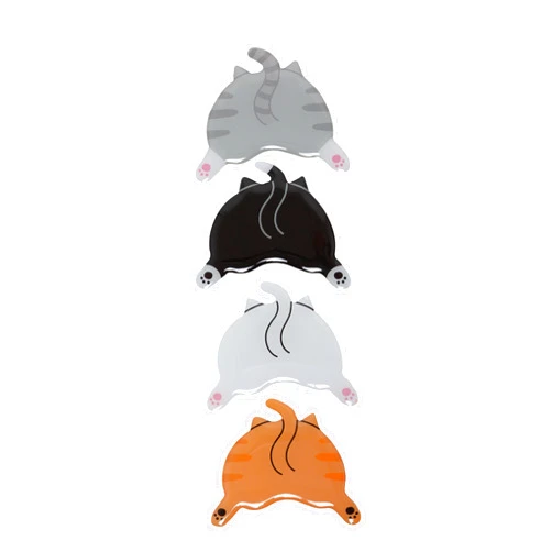 Pearhead Cat Bum Kitchen Magnets, Pet Themed Refrigerator Magnets, Funny Novelty Gift for Cat Lovers and Pet Parents, Ideal Decor for Home, School Locker and Office Whiteboard, Set of 4