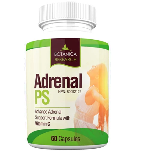 Botanica Research Adrenal Fatigue Support Supplement with Premium Rhodiola Rosea Herb Extract, L-Tyrosine, Panax Ginseng, Holy Basil - PS Cortisol Gland Complex for Health Insufficiency Calm Energy Response