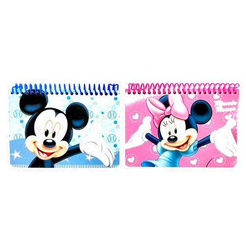 Disney Mickey Mouse Spiral Autograph Books - 2 Books Set (Mickey&Minnie)