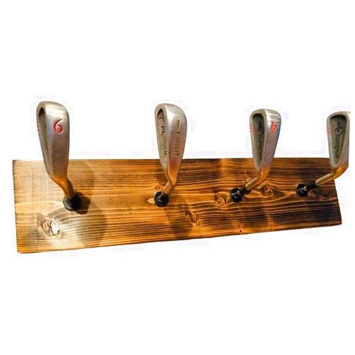 LIXINGX Wall Mounted Coat Rack Golf Iron Hat Rack Golf Coat Rack Resin Hook Wall Cabinet Resin Wall Hook Multi Purpose for Kitchen, Bedroom, Bathroom.