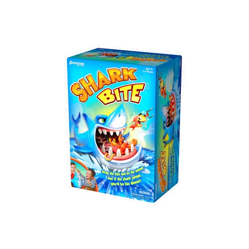 Pressman Shark Bite -- Roll the Die and Fish for Colorful Sea Creatures Before the Shark Bites Game! by Pressman Blue Sky, 5