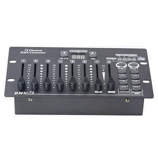 WALMIO DMX dj Controller,Dmx Console,Portable Mini DMX512 Controller,72CH DMX Console,Controller Panel Use For Editing Program Of Stage Lighting Runing, for DJs Bands Bars Pubs Clubs Family Party