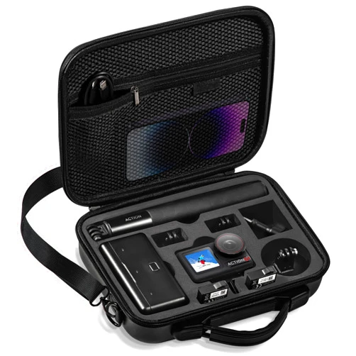 Tomat Action 5 Pro Carrying Case for DJI Osmo Action 5 Pro/Action 4 Camera Accessories Hard Shell Bag Travel Case Compatible with DJI Action 5 Pro/Action 4 Adventure