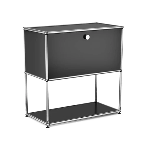 1inchome Modern Storage Cabinet, Free-Standing Storge Organizer for Living Room, Bedroom，Decoration in Home Office，Black