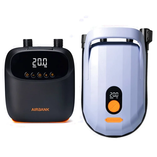 AIRBANK 2Pcs Paddle Board Pumps, 20PSI SUP Pump, Whale Shark Pro & The Puffer Pro