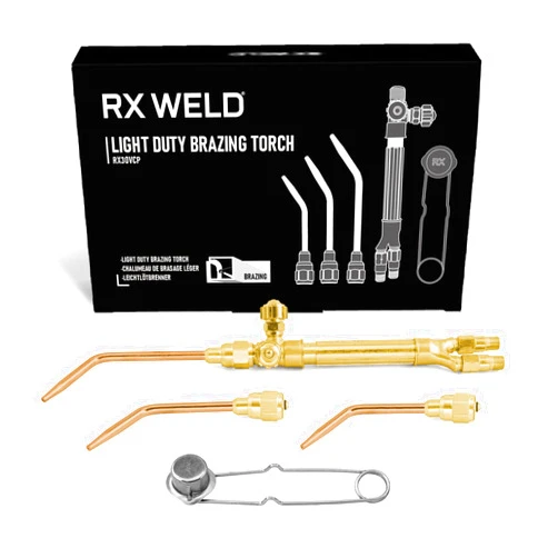 RX WELD Ligth Duty Welding/Brazing Torch Kit, Handle Compatible with V-Series 