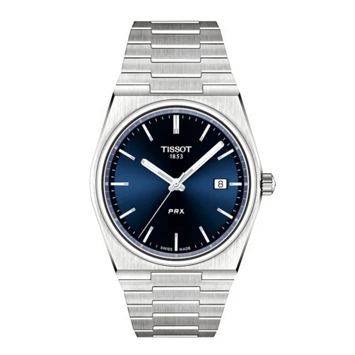 Tissot Men's PRX 316L Stainless Steel Case Dress Watch Grey T1374101104100