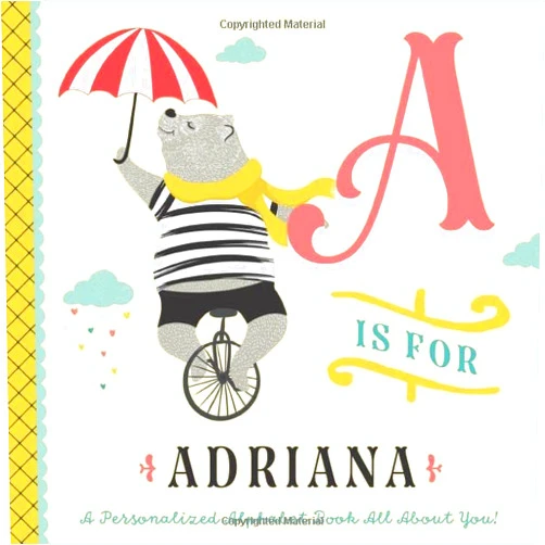 Li’l Llama Custom Kids Books A is for Adriana: A Personalized Alphabet Book All About You! (Personalized Children's Book)