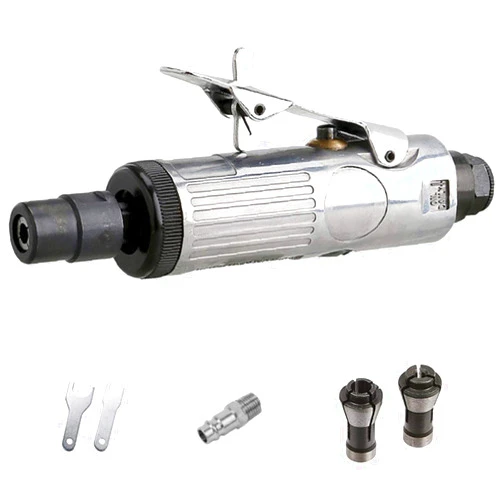 CILEONBE 1/4 Inch Air Die Grinder, 25,000 RPM Free Speed,1/4 Inch (6MM) and 1/8 Inch (3MM) collet,Mini and Compact Size,Polishing Tool