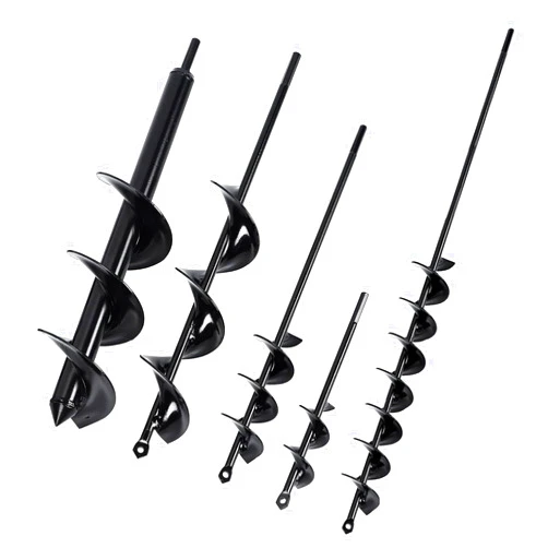 DEEGETEL Auger Drill Bit for Planting 5 Pack, Garden Ground Earth Spiral 3/8