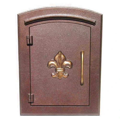 Qualarc MAN-1402-AC Manchester Column Mount Aluminum Mailbox with 