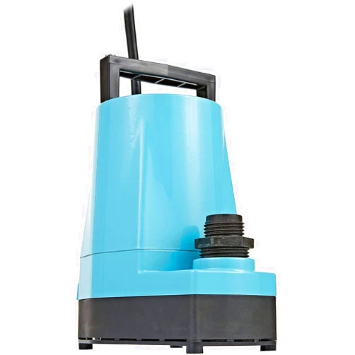 Little Giant 5-MSP 115-Volt 1/6 HP, 1200 GPH Manual Aluminum Utility Pump, 25-Ft. Cord, Blue, 505025