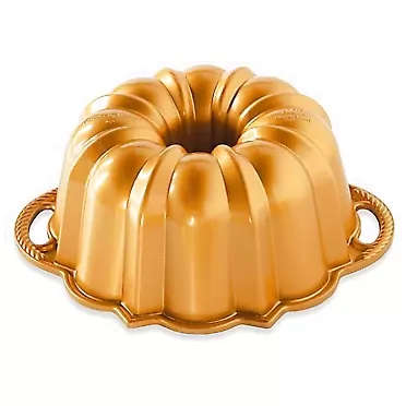 Nordic Ware Anniversary Bundt 6 Cup, Gold