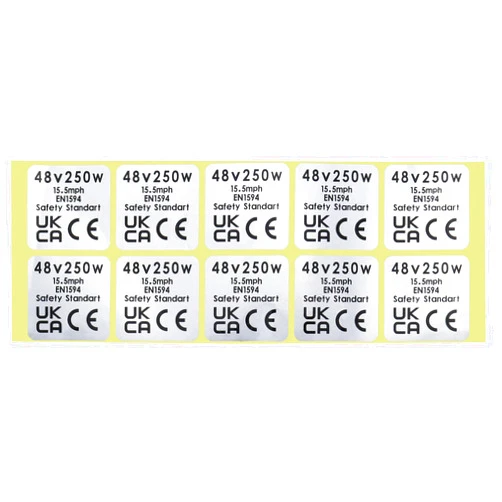 Create idea 10pcs Motor Stickers Mid Drive Motor Sticker Motor PET Waterproof Sticker Decal 48V 250W Motor CE Label Tags Compatible with BAFANG BBS02B BBS01