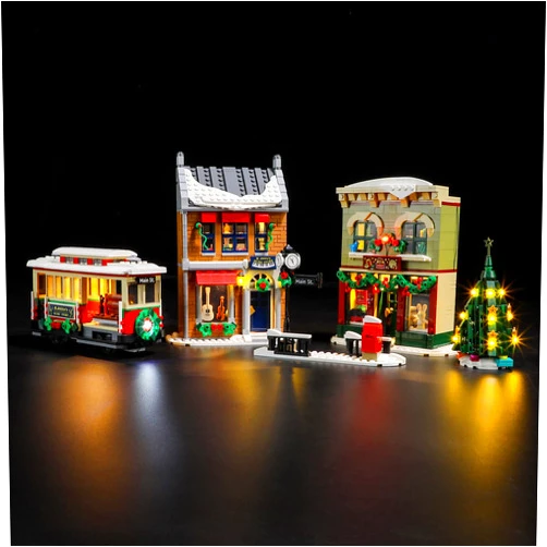 LIGHTAILING Light for Lego-10308 Christmas-High-Street - Led Lighting Kit Compatible with Lego Building Blocks Model - NOT Included The Model Set