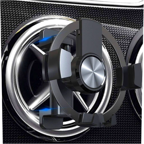 Dlfcizlsl Car Cell Phone Holder Mount Compatible with Mini Cooper Countryman Paceman Clubman Hardtop JCW S F56 F55 F60 R58 F57 R52 R53 R56 R55 R60 Circular Air Vent Mini Cooper Accessories
