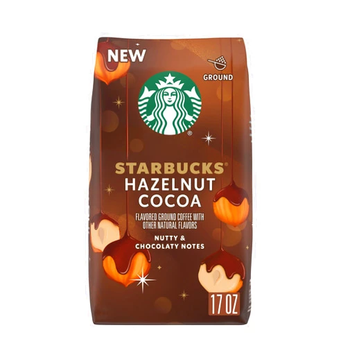 Starbucks Hazelnut Cocoa Flavored Ground Coffee, 100% Arabica, 17 oz