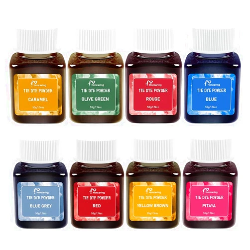 Honcaring Tie Dye Kit, 8 Colors Dye Kits, Bright-Coloured & Safe Fabric Color Powder, Easy to Use Set for Large Groups, Adults, Handmade Party, Kids