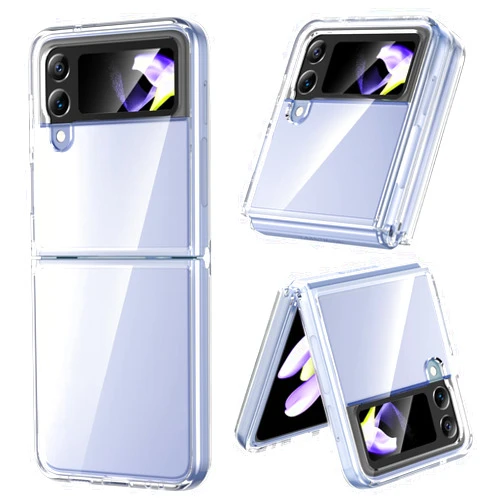 VEGO for Samsung Galaxy Z Flip 4 Case, [Anti-Yellow] Slim Thin Premium TPU Crystal Shockproof Protective Cover for Samsung Galaxy Z Flip 4 5G 2022 - Full Clear