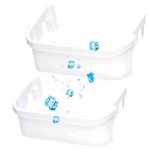 SENMEDO 2 PACK 240351601 Refrigerator Freezer Door Bin Door Side Shelf Compatible with Kenmore Frigidaire Refrigerator