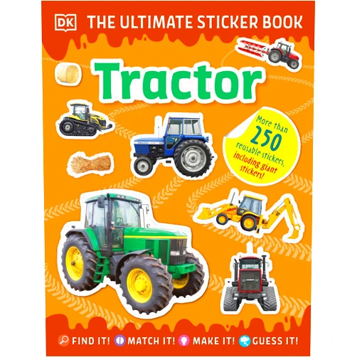 DK The Ultimate Sticker Book Tractor
