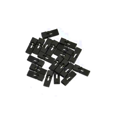 AIMPGSTL 50PCS 2.54mm Black Long Handle Jumper Caps Standard Circuit Board Jumper Cap Shunts Short Circuit Connection Pin Blocks