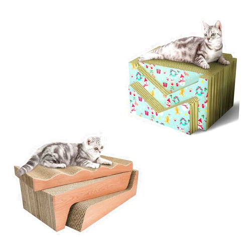RUMUUKE Christmas Cat Scratch Pad Set
