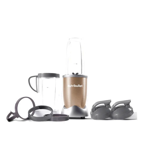 nutribullet Pro 900 Watt Personal Blender - 13-Piece High-Speed Blender/Mixer System, Champagne