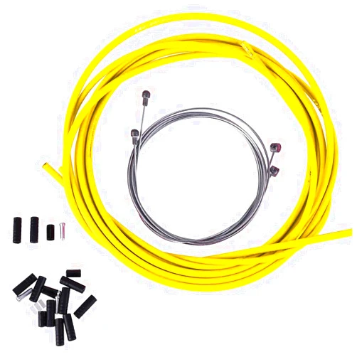 Keenso Bike Brake Shifter Cable Housing Set,Universal Brake & Shift Derailleur Cable,for Mountain Road MTB Bike Replacement,Bike Gear Cable