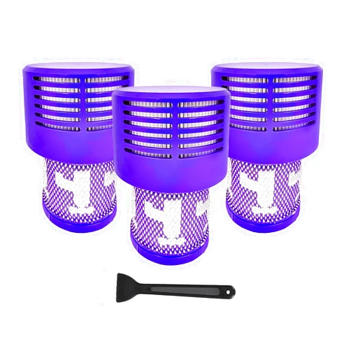 HOPENE 3 Pack Replacement V10 Filters Compatible with Dyson V10 Vacuum Cleaner Cyclone Series, V10 Animal, V10 Absolute, V10 Total Clean, SV12, Replace 969082-01