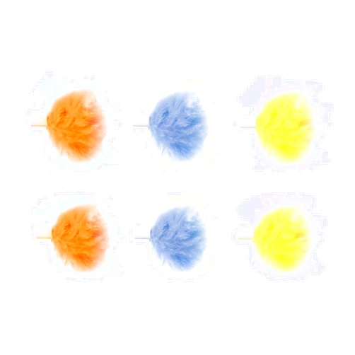 Rooyar Interactive for Cat Toy Funny Simulation Replacements for Head Stick Toy for Head for Kitten Playing Teaser