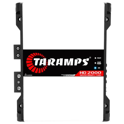 Taramp's Taramps HD 2000 2 Ohms 1 Channel 2000 Watts RMS MAX Full Range Car Audio, Monoblock, LED Monitor Indicator, Class D Amplifier, Crossover, White 2k amp