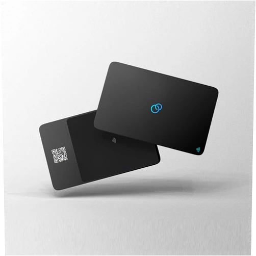 Circo Smart NFC Networking Card - Digital Business Card | Social Media Sharing & Instant Contact - Easy Touch Sharing. (Metal Black)