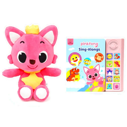 Pinkfong Sing-Alongs Sound Book and Singing Plush Toy Bundle Baby Shark Toys | Interactive Musical Baby Toys for Toddlers 1-3 | Gifts for Boys & Girls