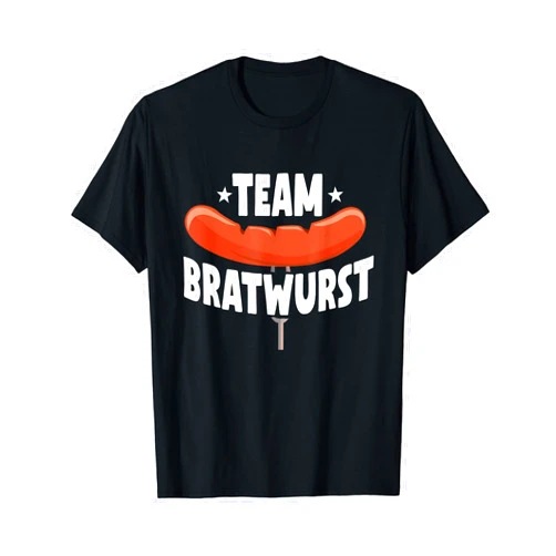 German Bratwurst Designs Bavarian Oktoberfest Food Funny Team Bratwurst Costume Bavarian Sausage Lover T-Shirt
