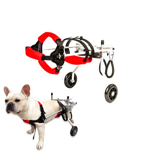 RUIFAR Dog Wheelchair for Back Legs, Lightweight Dog Exercise Wheel, Adjustable 2 Wheel Cat/Dog Hind Leg Wheelchair for Pet Rehabilitation, Walking (M)