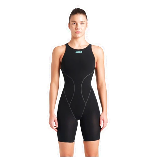 ARENA Women's Powerskin Impulso Kneeskin Swim Racing Suit Open Back Short Leg