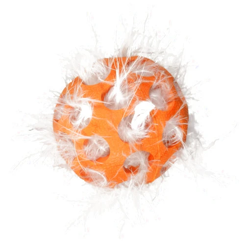 JW Pet Company Cataction Feather Ball, Cat Toy